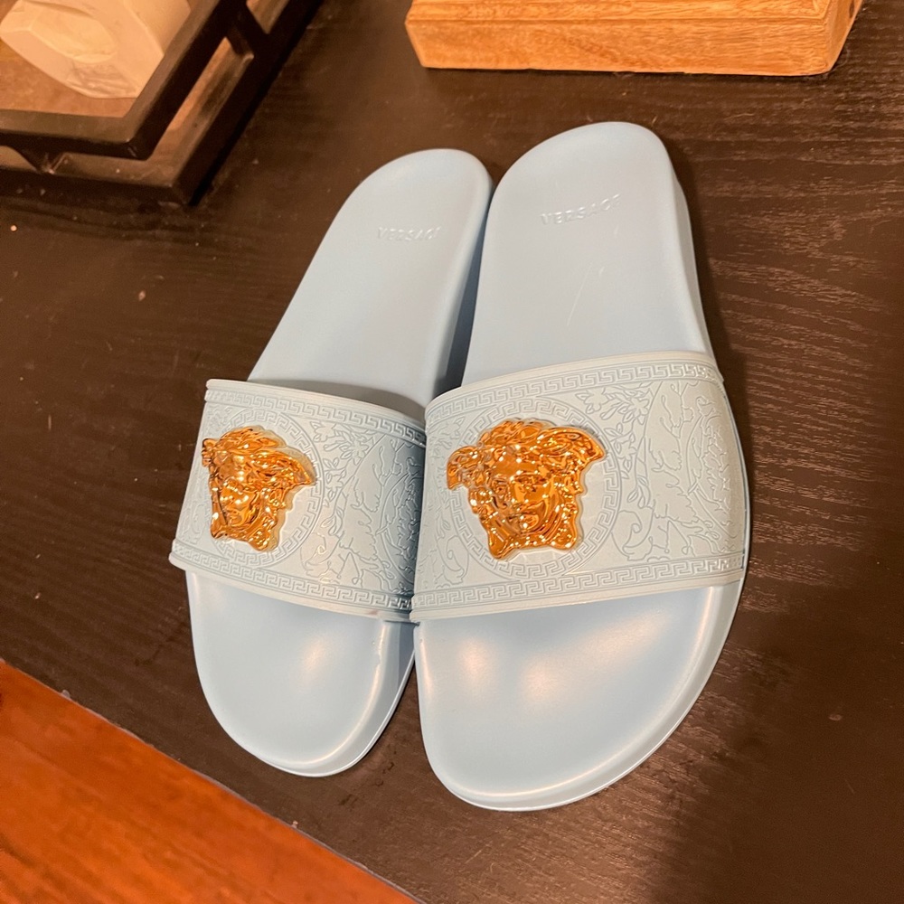 Authentic brand new Versace slides
